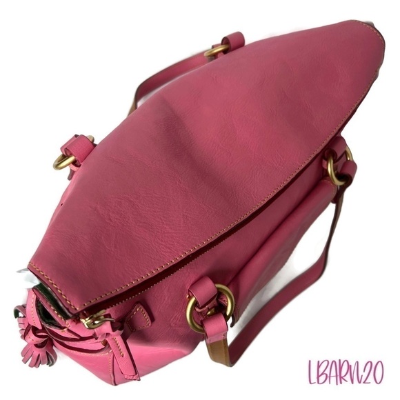 Dooney & Bourke DB Bubble Gum Pink Florentine Smith Bag - Picture 4 of 13